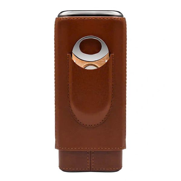 Bao da đựng xì gà có dao cắt lubinski HY 3305