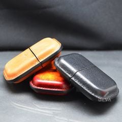 Bao Da Bật Lửa ST Dupont 2 Ligne Chế Tác Thủ Công Da Bò Cao Cấp