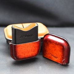 Bao Da Bật Lửa ST Dupont 2 Ligne Chế Tác Thủ Công Da Bò Cao Cấp