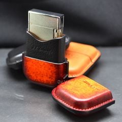 Bao Da Bật Lửa ST Dupont 2 Ligne Chế Tác Thủ Công Da Bò Cao Cấp