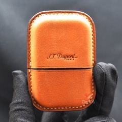 Bao Da Bật Lửa ST Dupont 2 Ligne Chế Tác Thủ Công Da Bò Cao Cấp