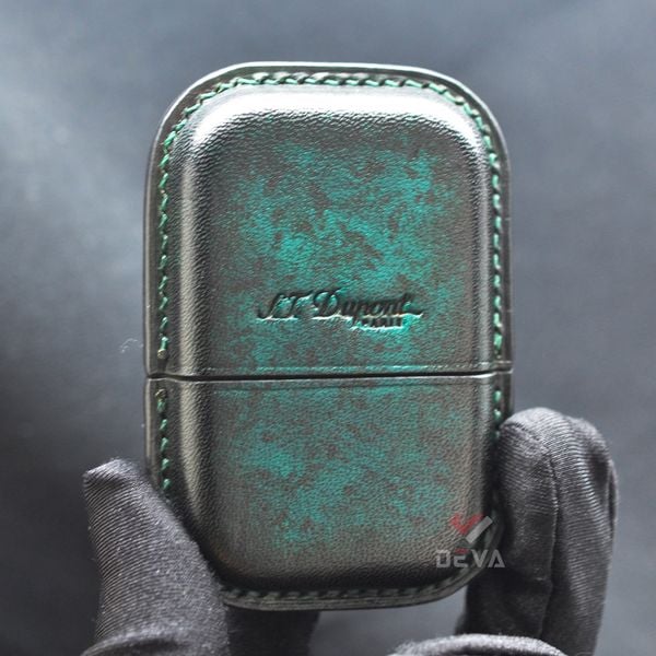 Bao Da Bật Lửa ST Dupont 2 Ligne Chế Tác Thủ Công Da Bò Cao Cấp