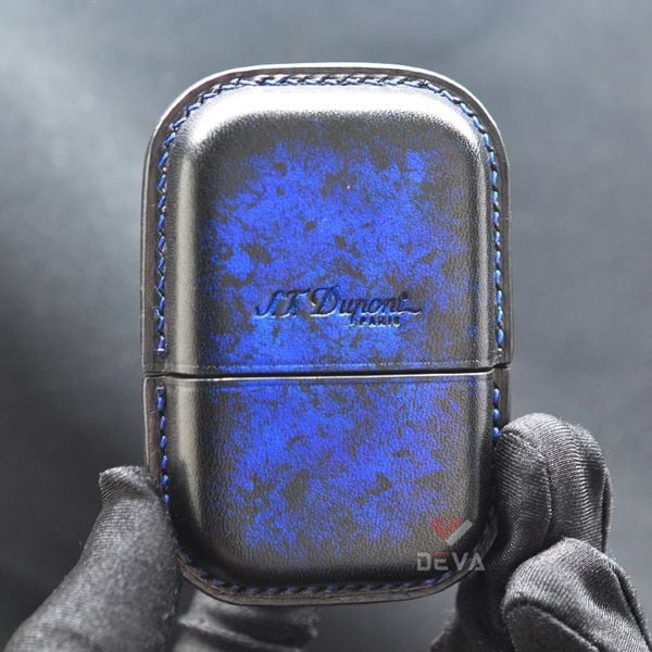 Bao Da Bật Lửa ST Dupont 2 Ligne Chế Tác Thủ Công Da Bò Cao Cấp