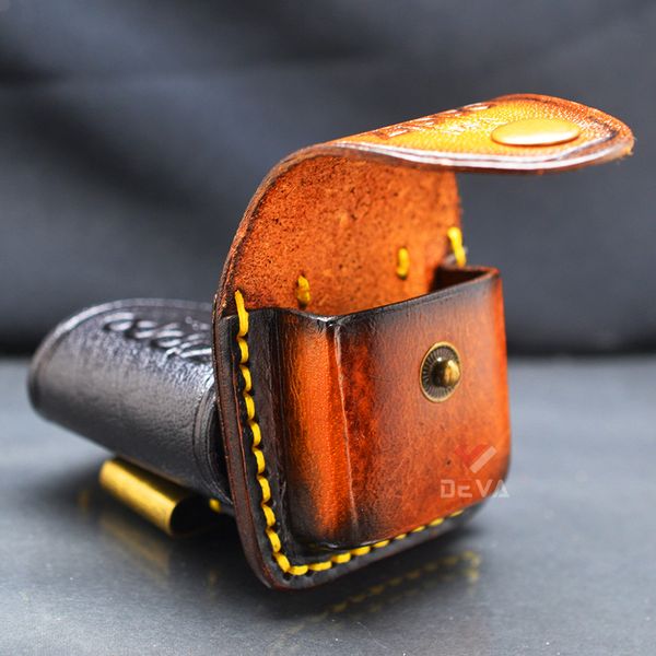 Bao Da Bật Lửa Zippo Chất Liệu Da Bò Cao Cấp BD01