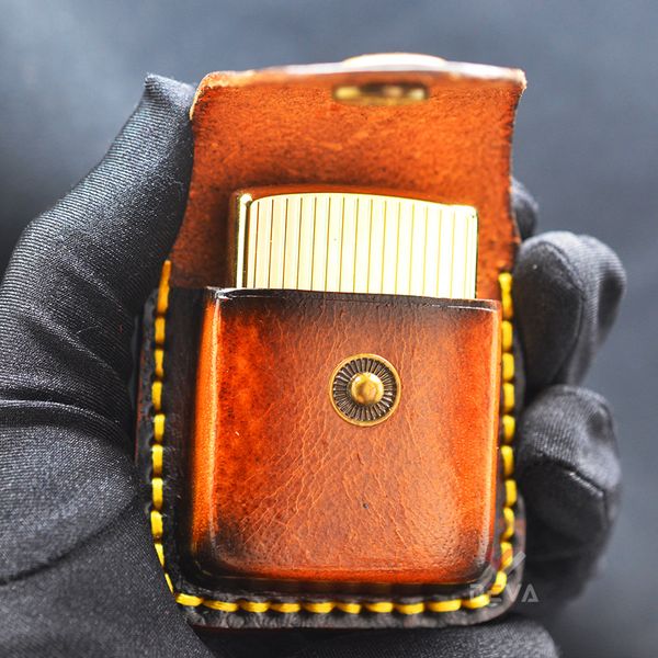 Bao Da Bật Lửa Zippo Chất Liệu Da Bò Cao Cấp BD01