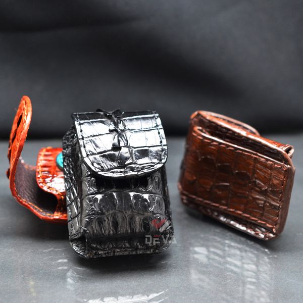 Bao Da Bật Lửa Zippo Chất Liệu Da Cá Sấu Cao Cấp BD02