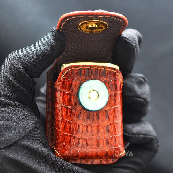 Bao Da Bật Lửa Zippo Chất Liệu Da Cá Sấu Cao Cấp BD02