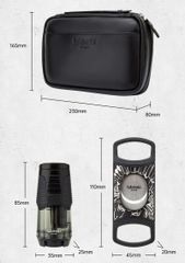 Bao da 5 điếu kèm khò và cắt Lubinski YJA 50024