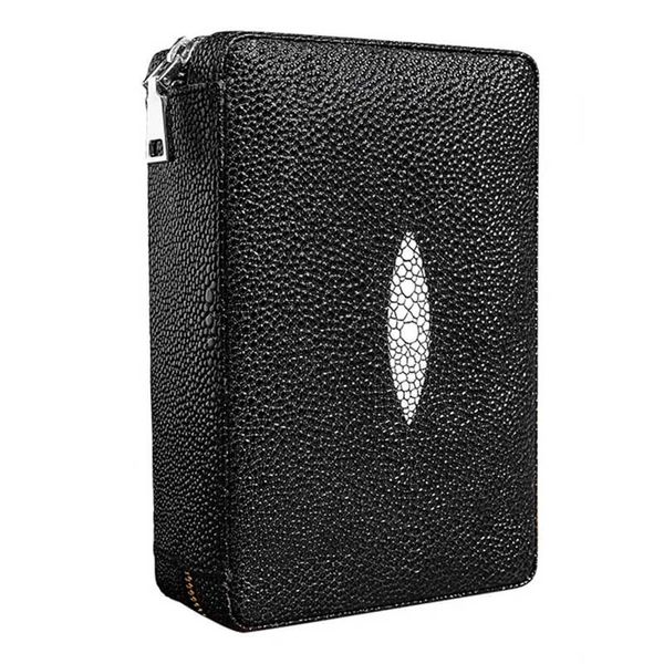 Bao da 4 khay có dao cắt và bật lửa Lubinski XJ T113