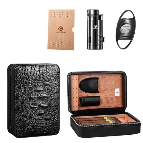 Bao Da Đựng  xì gà 4 khay Lubinski 60006