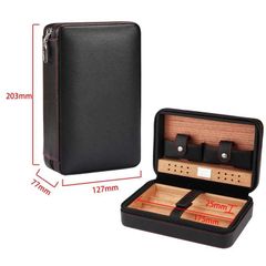Bao Da đựng xì gà có bật lửa và dao cắt Cohiba XJ T104