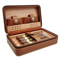 Bao Da đựng xì gà có bật lửa và dao cắt Cohiba XJ T104