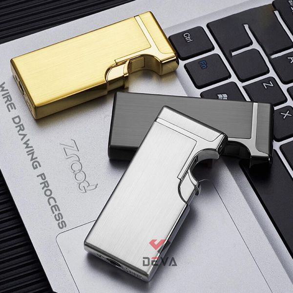 Bật lửa chính hãng ngăn chứa gas lộ thiên 2 phong cách lửa HB231