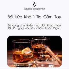 Bật lửa để bàn khò đại 1 tia có khóa gas FQ 903