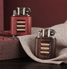 Bật lửa bọc gỗ xăng đá độc lạ Chief CF217