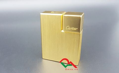 Bật lửa Cartier vàng xước CA03