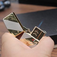 Bật lửa chính hãng Chief 2 kiểu lửa kèm ruột xăng đá CF7100J