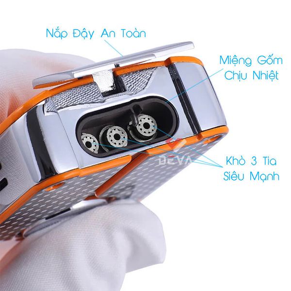 Bật lửa khò 3 tia kèm đục Cohiba COB 58