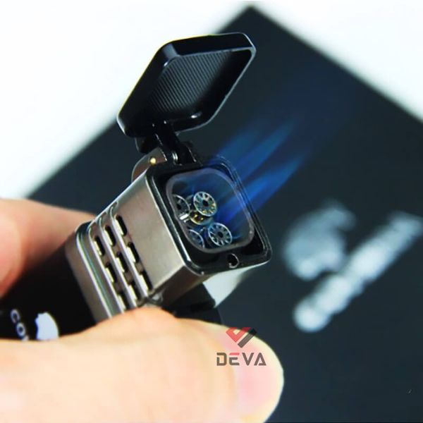 Bật lửa khò Cohiba 4 tia kèm đục H138
