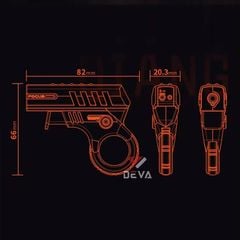 Bật lửa chính hãng Focus khò 1 tia hình cây súng F137