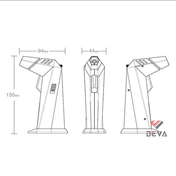 Bật lửa gas chính hãng Focus khò 1 tia để bàn 2 chế độ SG 001