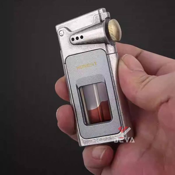 Bật lửa Honest bình xăng trong suốt có chốt khóa BCZ 805