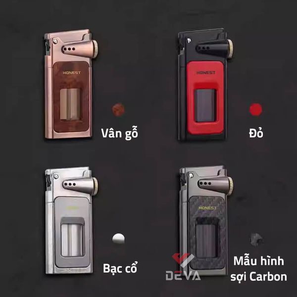 Bật lửa Honest bình xăng trong suốt có chốt khóa BCZ 805