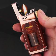 Bật lửa Honest bình xăng trong suốt có chốt khóa BCZ 805