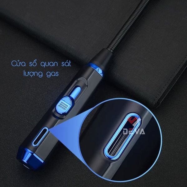 Bật lửa ga chính hãng Honest khò 1 tia cổ dài uốn dẻo BCZ 829