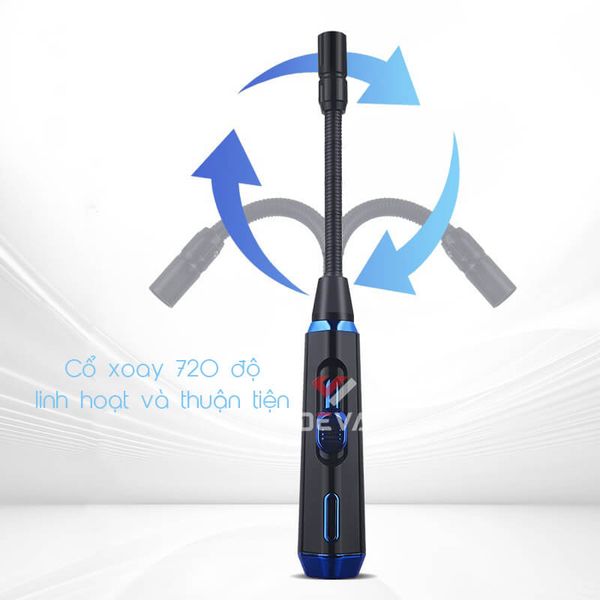 Bật lửa ga chính hãng Honest khò 1 tia cổ dài uốn dẻo BCZ 829