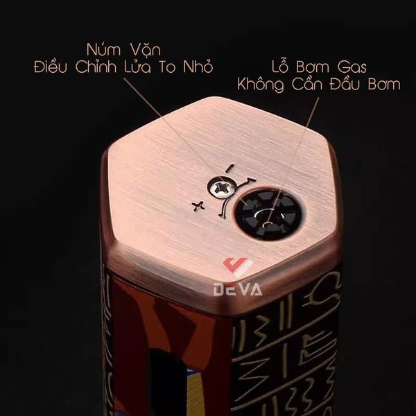 Bật lửa Honest khò đại 1 tia kèm ô cửa quan sát gas BCZ 839