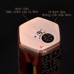 Bật lửa Honest khò đại 1 tia kèm ô cửa quan sát gas BCZ 839