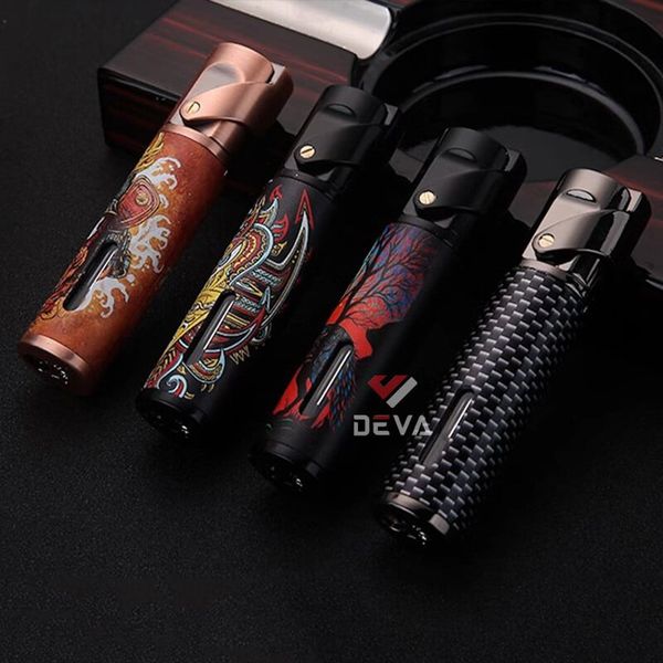 Bật lửa chính hãng Honest khò 1 tia có ô cửa quan sát gas BCZ 853