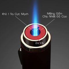 Bật lửa chính hãng Honest khò đại 1 tia kèm que xiên Cigar BCZ 838