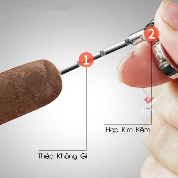 Bật lửa chính hãng Honest khò đại 1 tia kèm que xiên Cigar BCZ 838