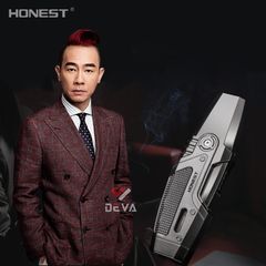 Bật lửa chính hãng Honest khò 2 tia có khóa gas BCZ 3042