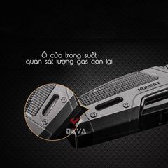 Bật lửa chính hãng Honest khò 2 tia có khóa gas BCZ 3042