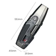 Bật lửa chính hãng Honest khò 2 tia có khóa gas BCZ 3042