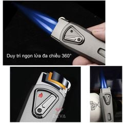 Bật lửa chính hãng Jobon khò 2 tia có chốt ZB 586