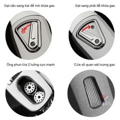 Bật lửa chính hãng Jobon khò 2 tia có chốt ZB 586