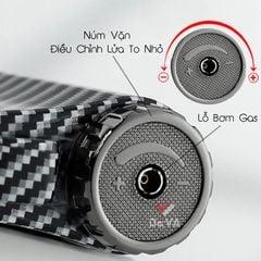 Bật lửa chính hãng Jobon khò 3 tia kèm đục Cigar ZB A06