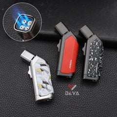 Bật lửa chính hãng Jobon khò 4 tia kèm đục Cigar ZB 665