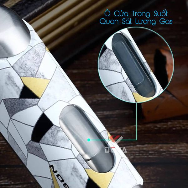 Bật lửa chính hãng Jobon khò 4 tia kèm đục Cigar ZB 665