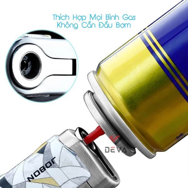 Bật lửa chính hãng Jobon khò 4 tia kèm đục Cigar ZB 665