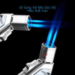 Bật lửa chính hãng Jobon khò 4 tia kèm đục Cigar ZB 665