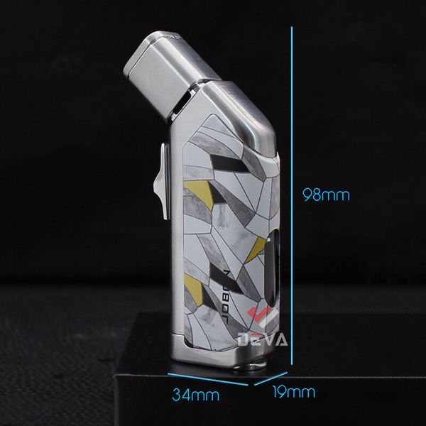 Bật lửa chính hãng Jobon khò 4 tia kèm đục Cigar ZB 665
