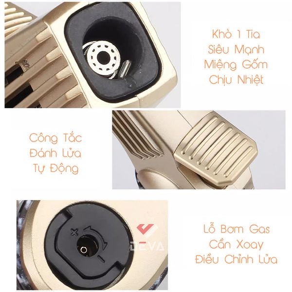 Bật lửa khò Jobon 1 tia có chốt lửa Jobon ZB 191