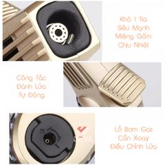 Bật lửa khò Jobon 1 tia có chốt lửa Jobon ZB 191