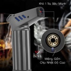 Bật lửa chính hãng Jobon khò 1 tia để bàn có khóa chốt ZB 203