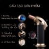 Khò để bàn có chốt lửa và chỉnh to nhỏ Jobon 1 tia ZB 312